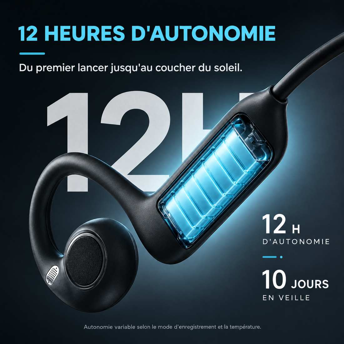 12 heures d'autonomie